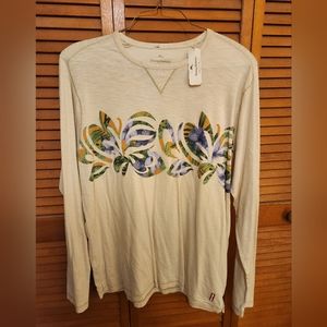 Mens large Tommy Bahama relax long sleeve tropical shirt